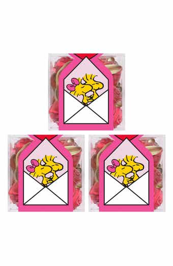 sugarfina x Peanuts™ Woodstock Set of 3 Long Stem Roses Candy Cubes