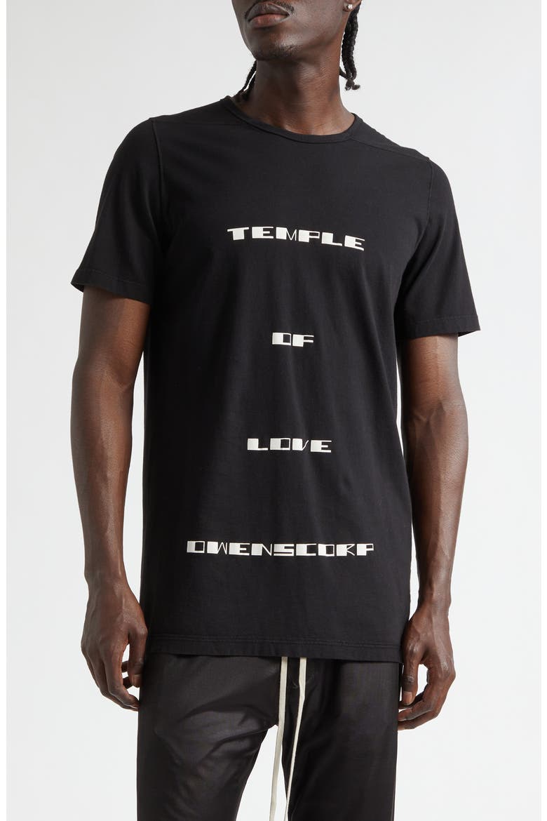Level Temple Graphic T-Shirt, Main, color, BLACK/ MILK