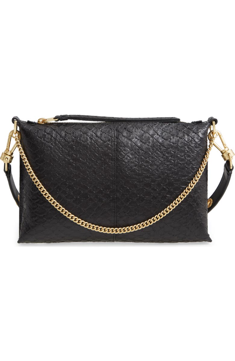 AllSaints Eve Leather Crossbody Bag, Main, color,