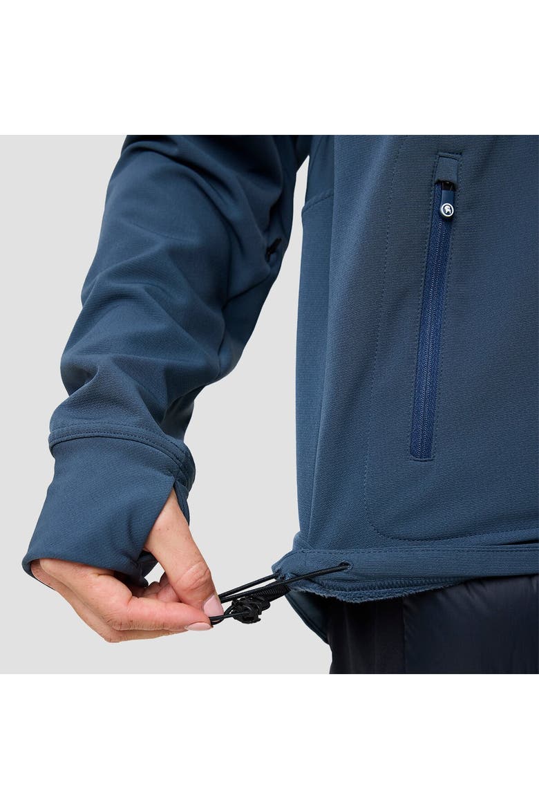 Destination Softshell Fleece Hoodie - Men's, Alternate, color, Midnight Blue