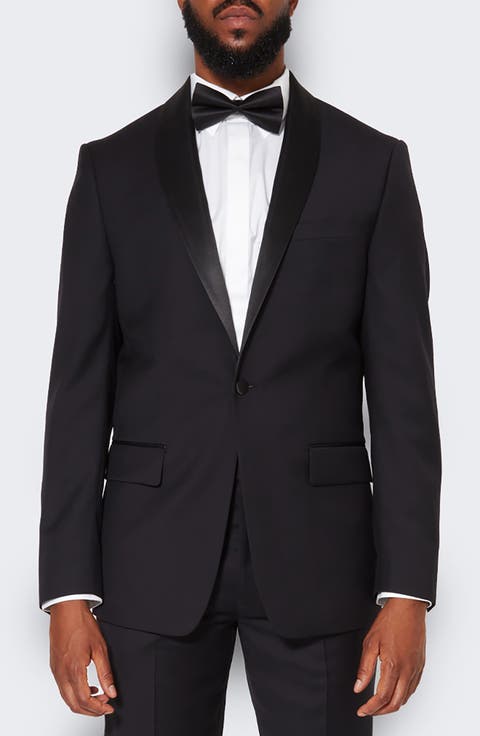 Shawl Lapel Solid Wool Dinner Jacket