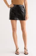 ASTR the Label Savana Faux Leather Miniskirt