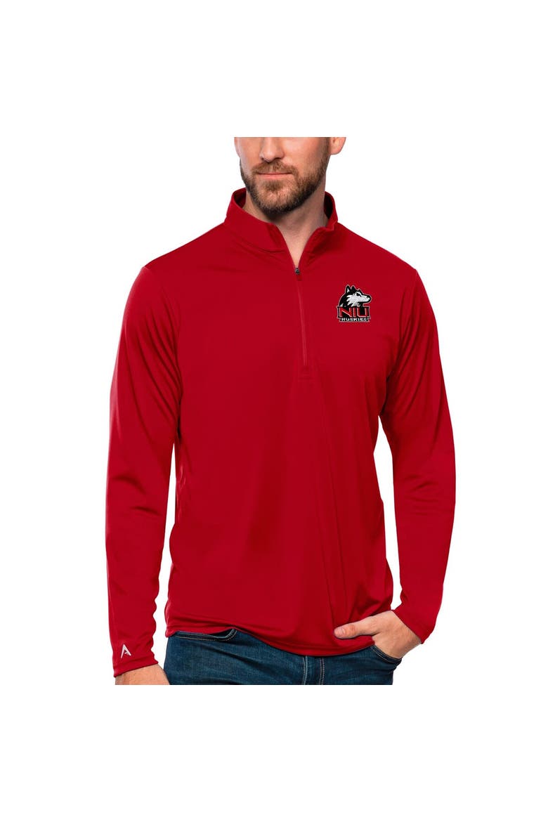 Men's Antigua Cardinal Northern Illinois Huskies Tribute Quarter-Zip Top, Main, color, Cardinal