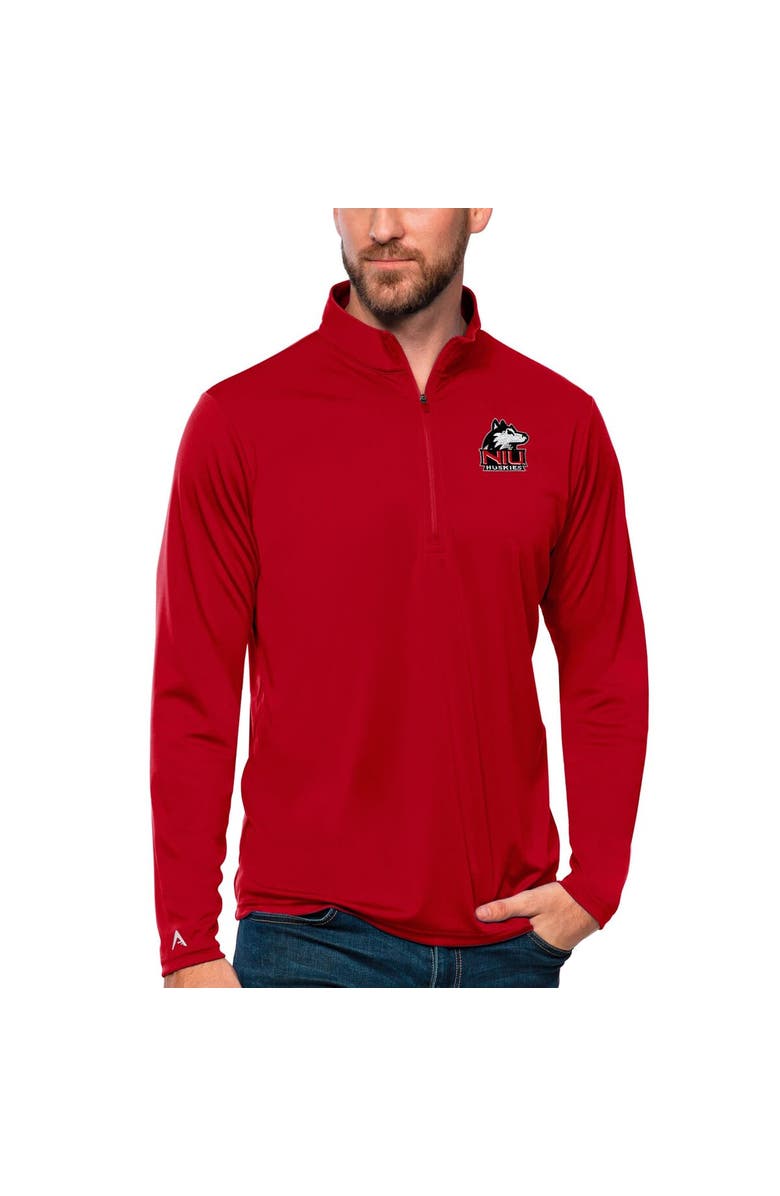 ANTIGUA Men's Antigua Cardinal Northern Illinois Huskies Tribute Quarter-Zip Top, Main, color, Cardinal
