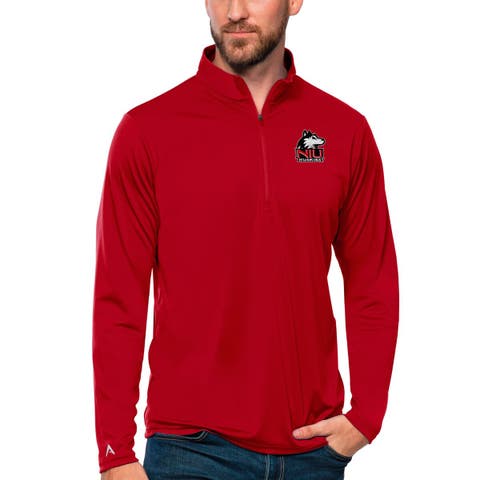 Men's Antigua Cardinal Northern Illinois Huskies Tribute Quarter-Zip Top