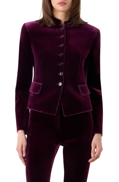Deva Fitted Velvet Neoprene Jacket