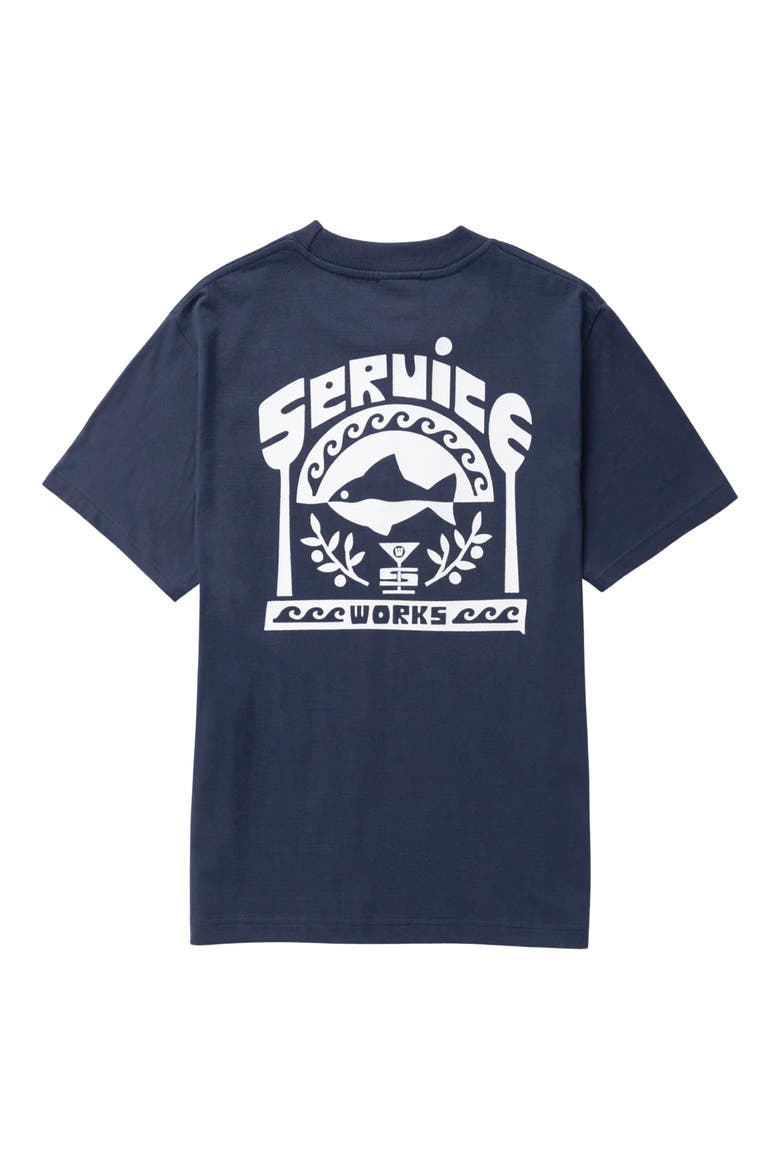Milos Graphic T-Shirt, Alternate, color, NAVY