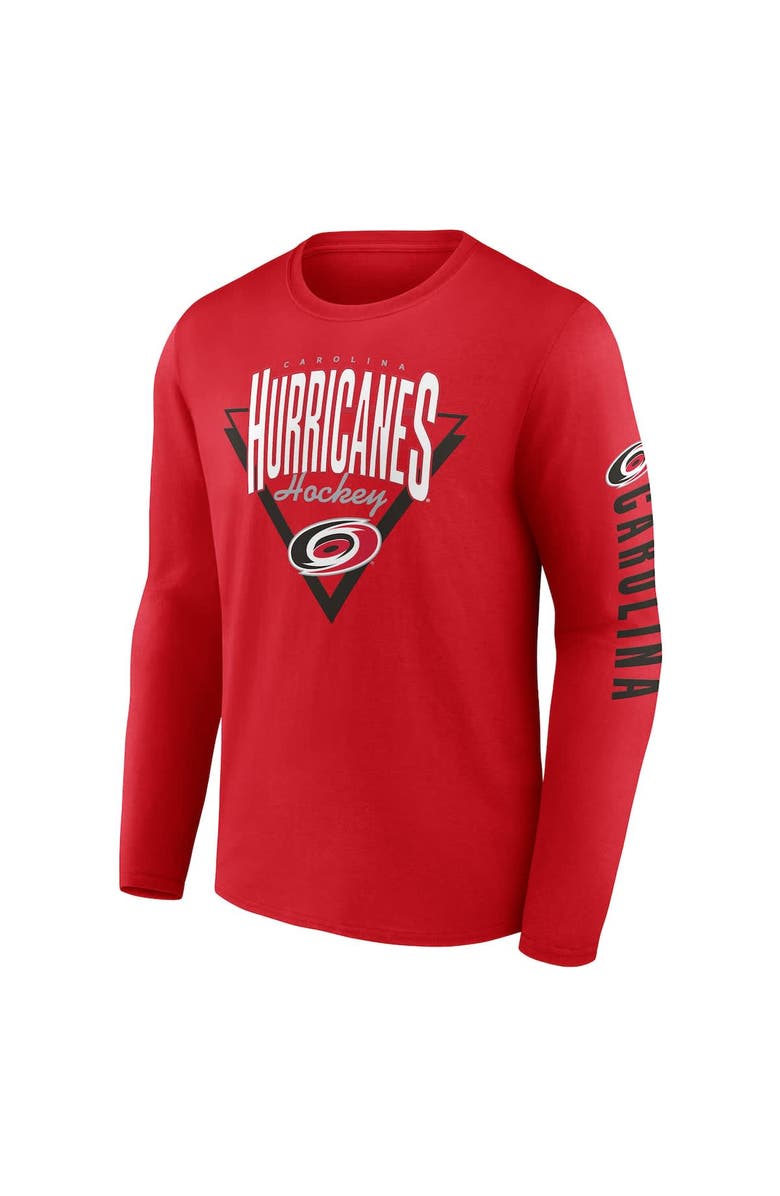 FANATICS Men's Fanatics Red Carolina Hurricanes Headline Long Sleeve T-Shirt, Alternate, color, Red