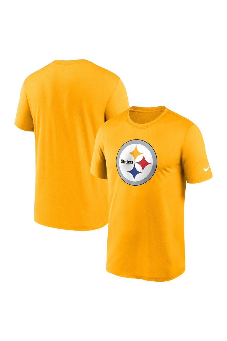 Men's Nike  Gold Pittsburgh Steelers Legend Logo Performance T-Shirt, Main, color, Gold