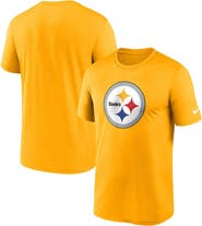 Nike Men's Nike  Gold Pittsburgh Steelers Legend Logo Performance T-Shirt