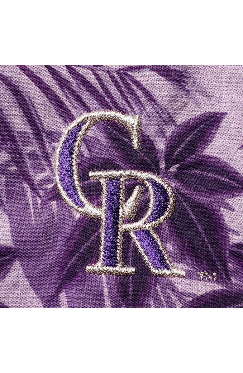 Tommy Bahama Men's Tommy Bahama Purple Colorado Rockies Sport Reign Forest Fronds Button-Up Shirt, Alternate, color,