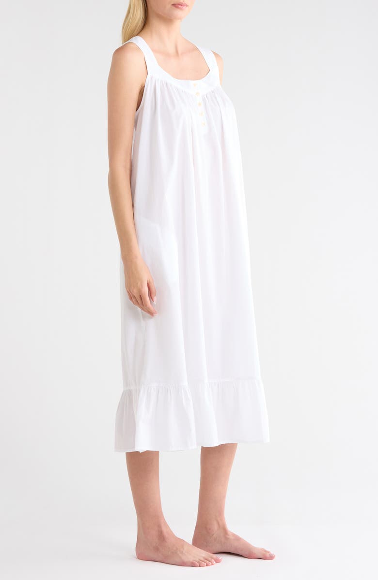 Nordstrom Cotton Shirting Nightgown, Alternate, color,