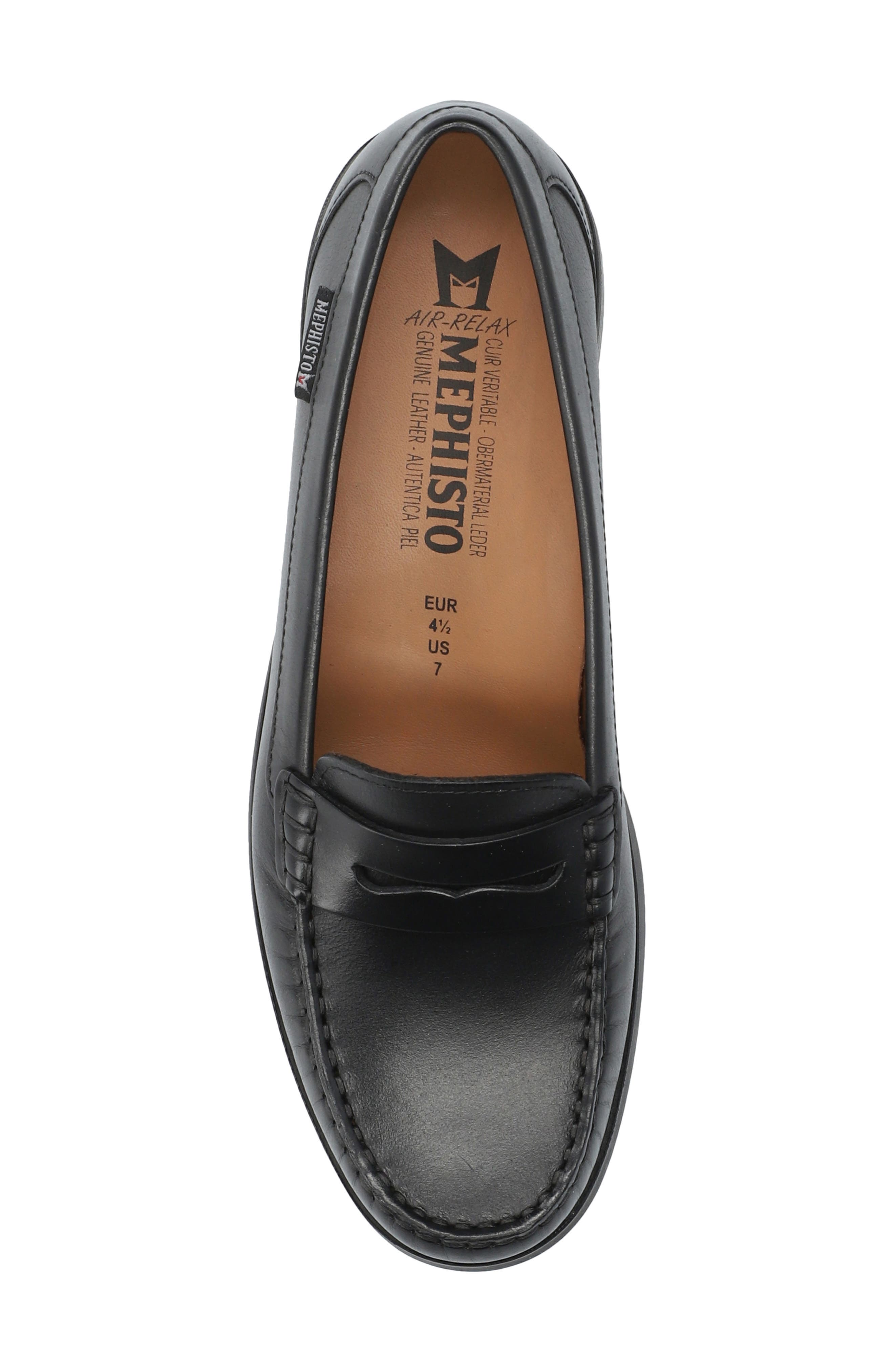 Mephisto Neda Penny Loafer, Alternate, color, Black