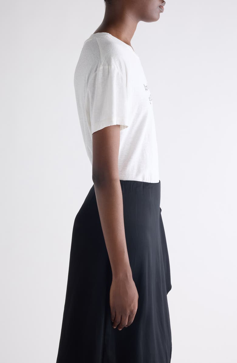 Acne Studios Etza 1996 Distressed Logo Graphic T-Shirt, Alternate, color, Off White