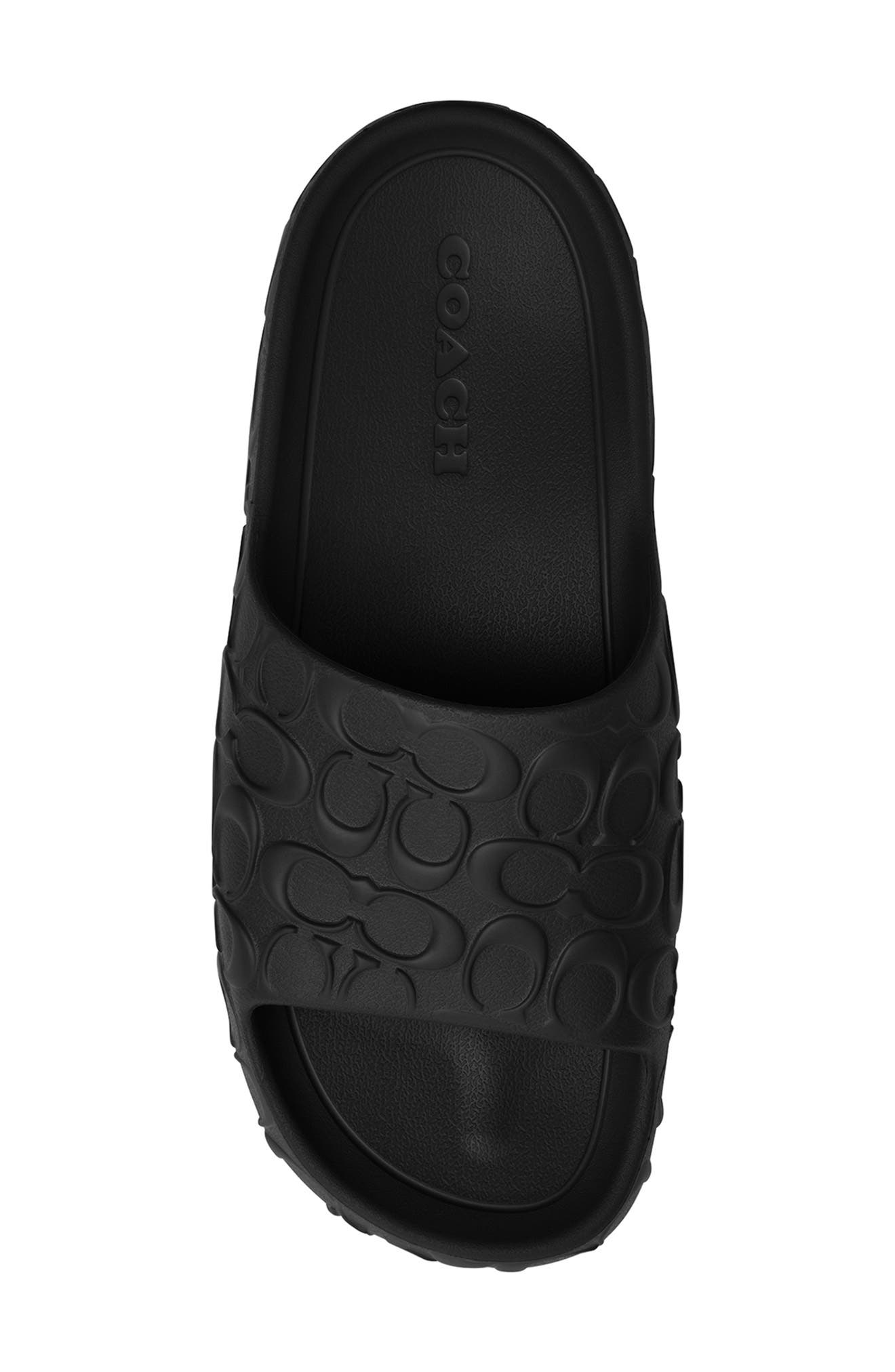 COACH Bay Slide Sandal, Alternate, color, Black