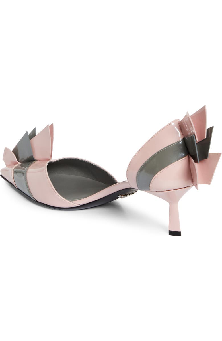 Prada Colorblock Pointed Toe d'Orsay Pump, Alternate, color, Orchidea/ Acciaio Old