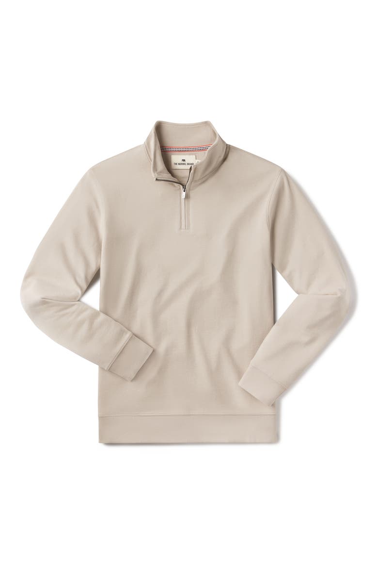 Puremeso Weekend Quarter Zip Top, Alternate, color, PUMICE