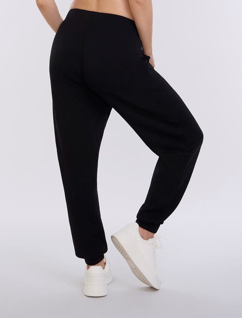 Motherhood Maternity Under The Belly Side Pockets Scuba Jogger In Black