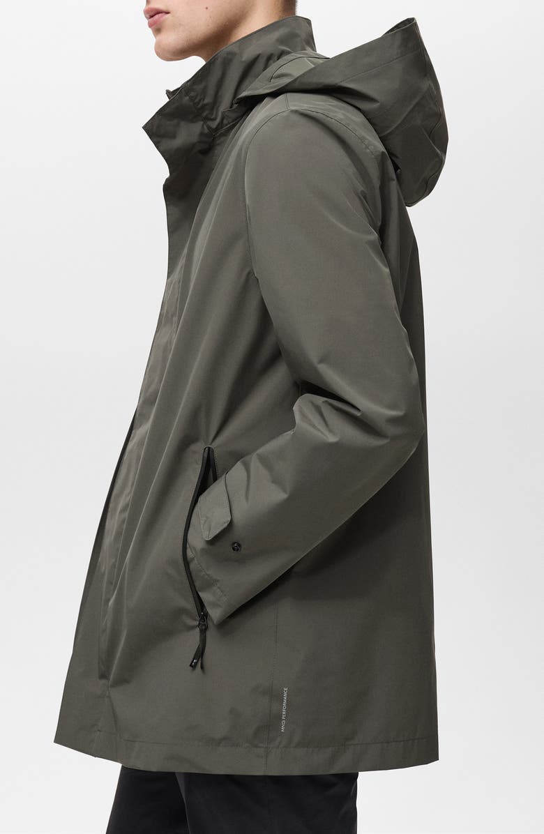 MANGO CoolMax<sup>®</sup> Waterproof Parka, Alternate, color, Medium Green