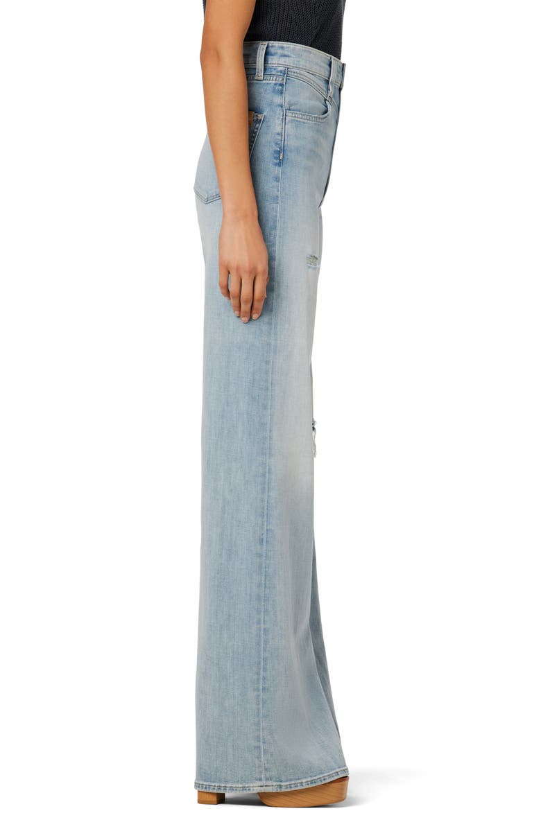 Joe's The Goldie Ripped High Waist Wide Leg Palazzo Jeans, Alternate, color, 