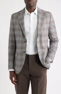Peter Millar Hyperlight Grey Plaid Wool Sport Coat