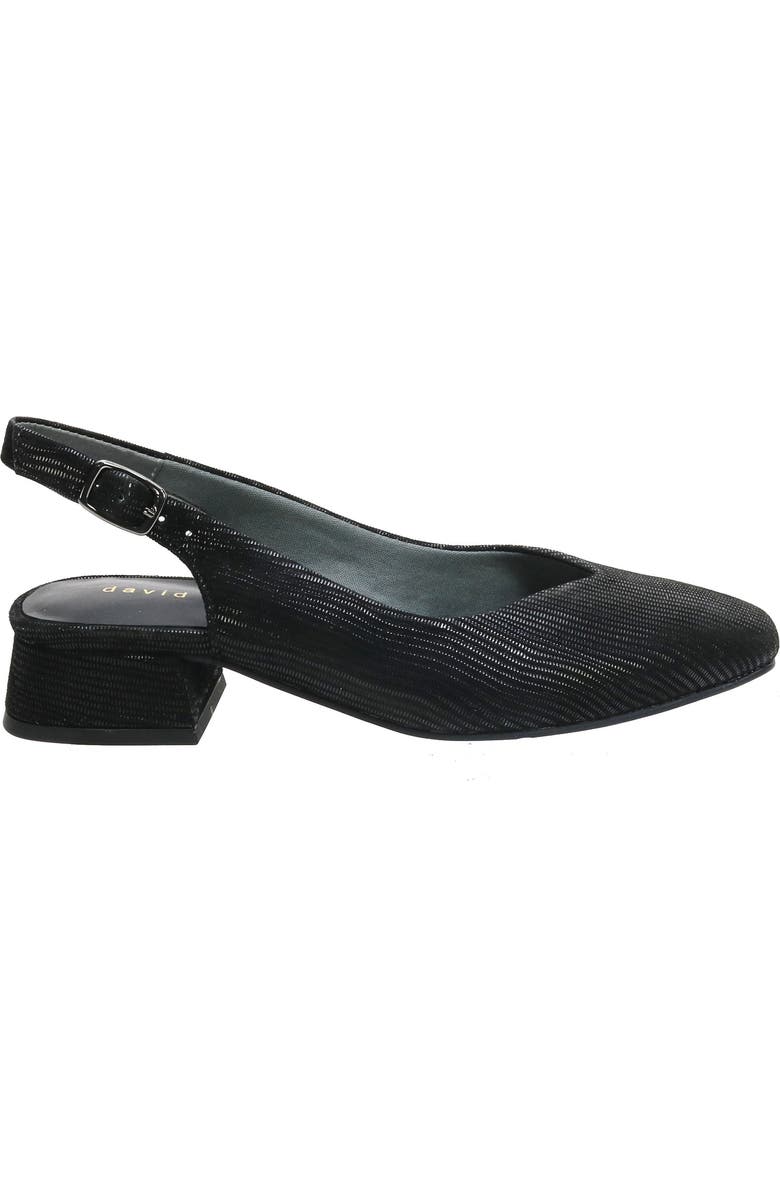 David Tate Sugar Slingback Pump, Alternate, color, Black Nappa