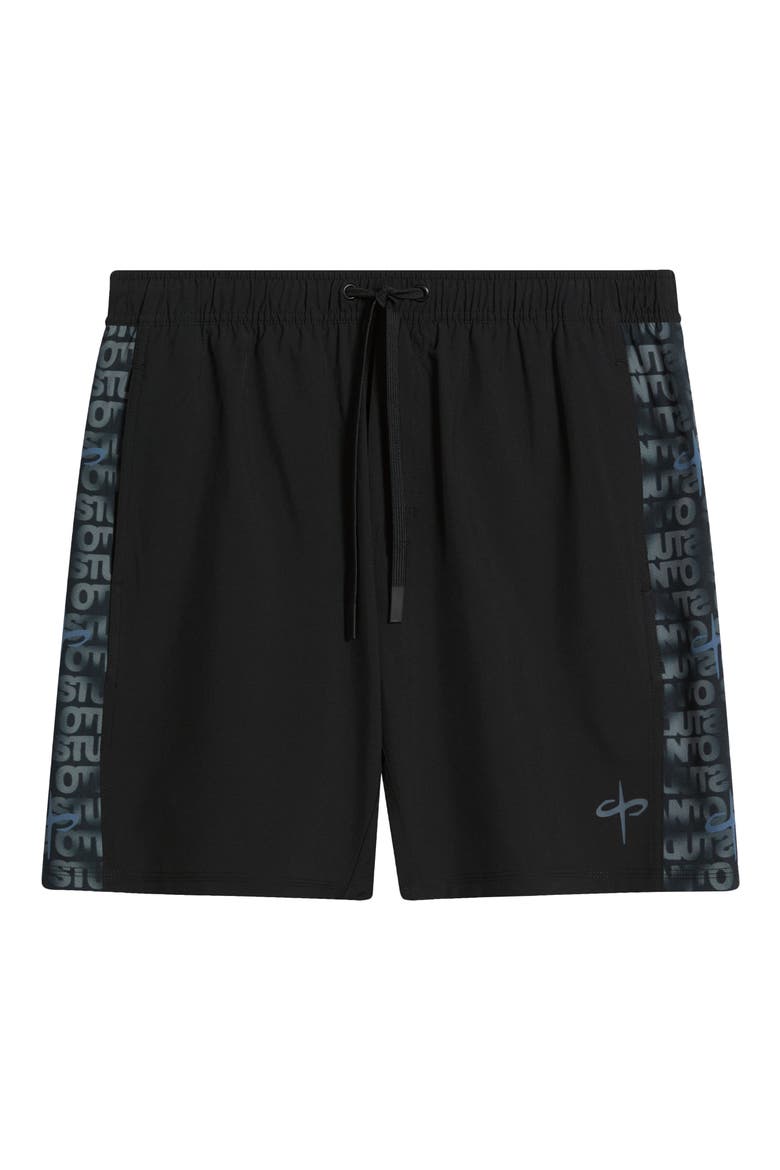 Galaxy Tech Shorts, Alternate, color, BLACK