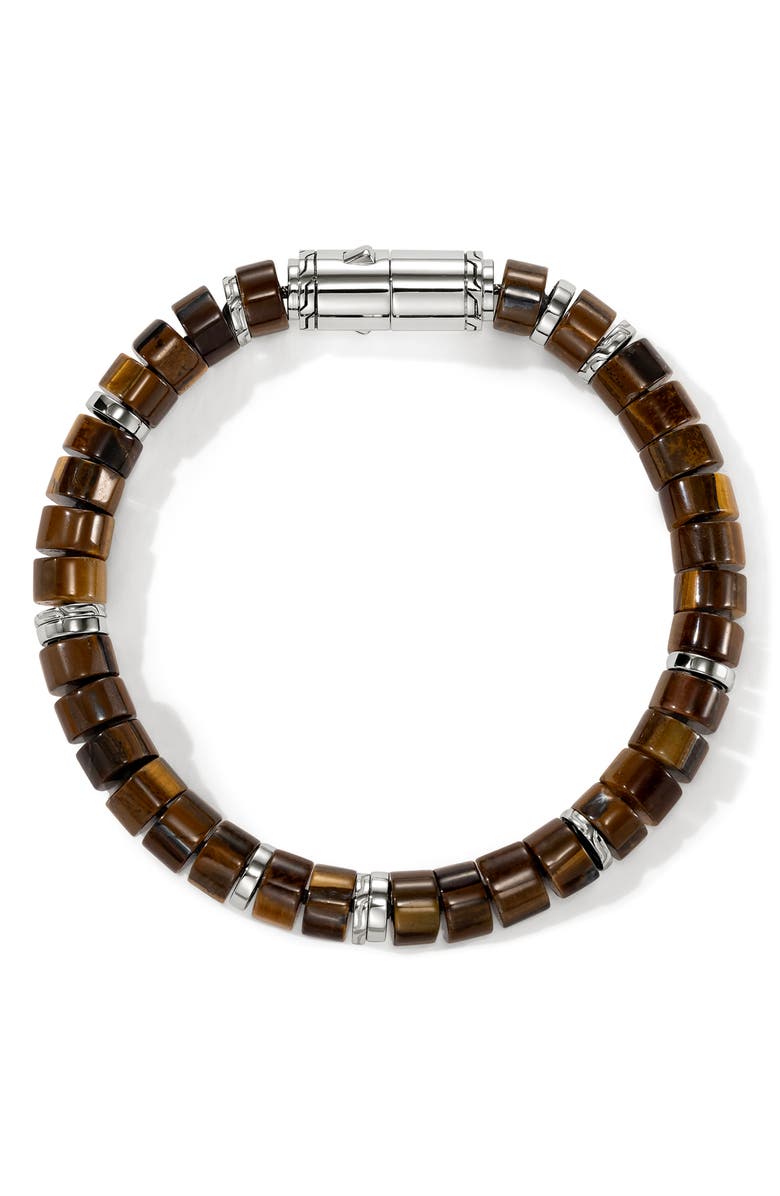John Hardy Heishi Beaded Bracelet, Alternate, color, Silver