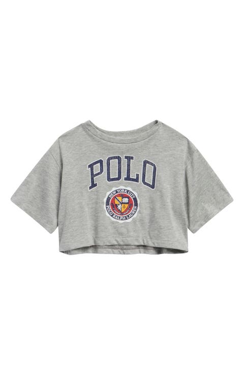 Kids' Logo Graphic Crop T-Shirt