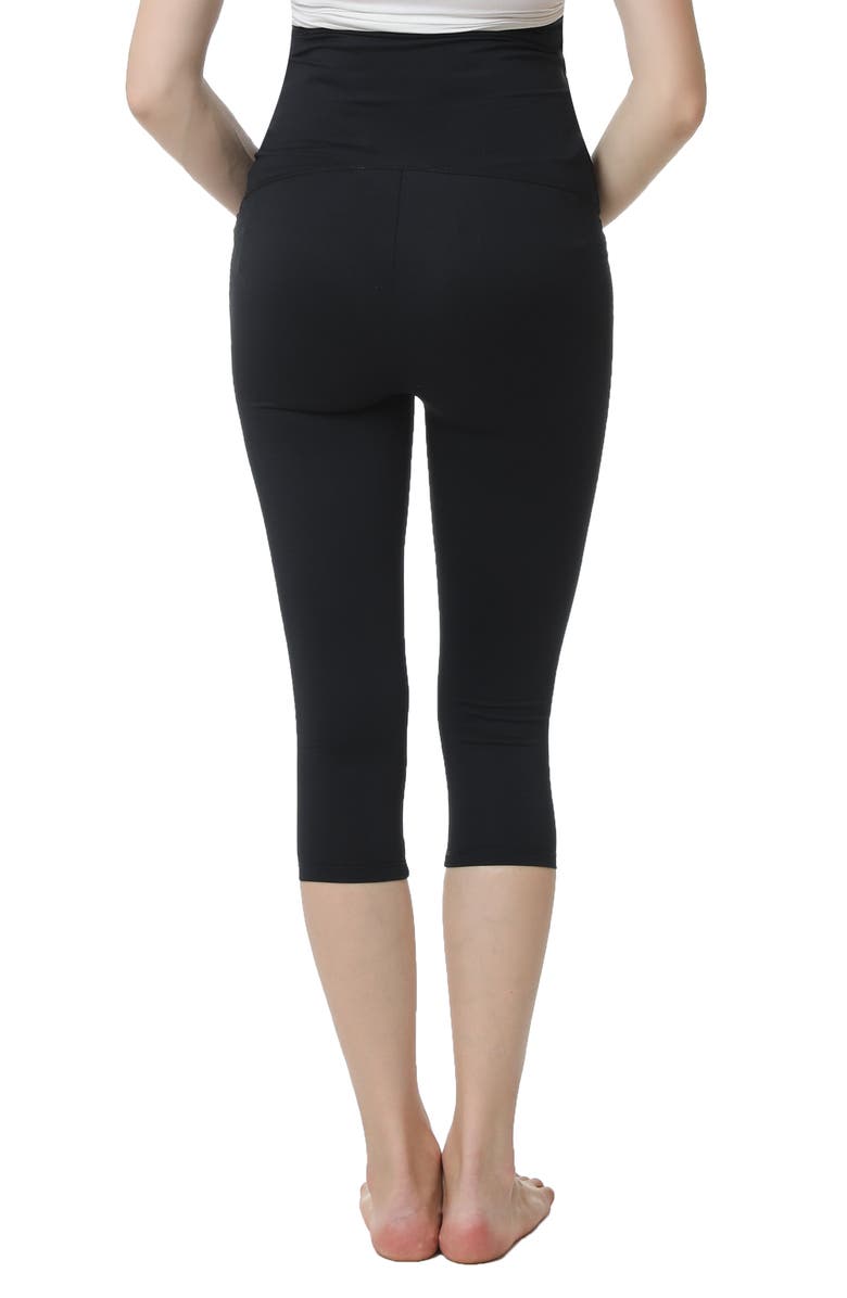 Kimi and Kai Bree Belly Support Maternity Capri Leggings, Alternate, color, 
