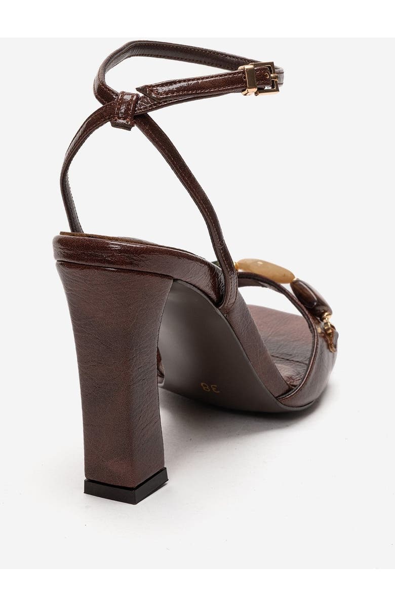 Prologue Shoes Franca Block Heel Sandal, Alternate, color, Brown