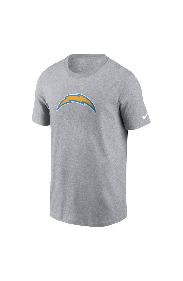 Nike Men's Nike Gray Los Angeles Chargers Logo Essential T-Shirt, Alternate, color,