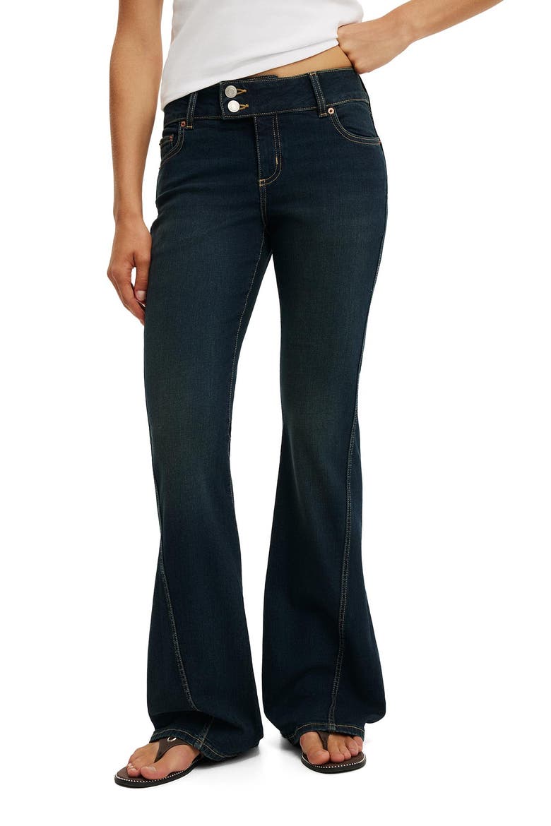 Women's Mid Rise Bootcut Jean, Alternate, color, Lowlight Rinse Twist