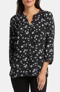 NYDJ Print Pintuck Top