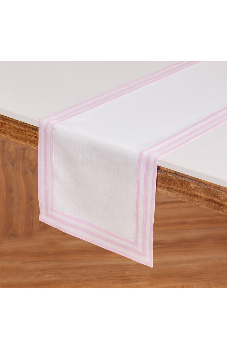 Solino Home Linen Table Runner - Mila, Alternate, color, Cherry Blossom 14 X 90 Inch