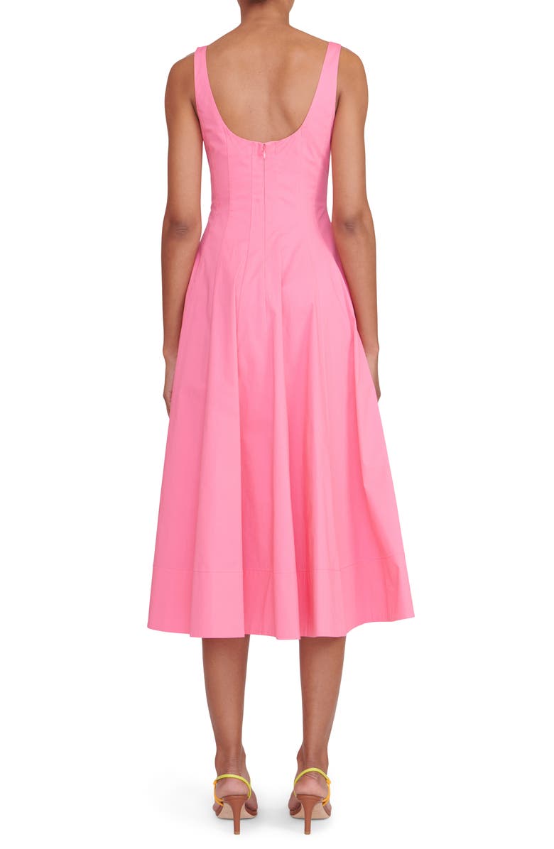 STAUD Wells Stretch Cotton Dress, Alternate, color,