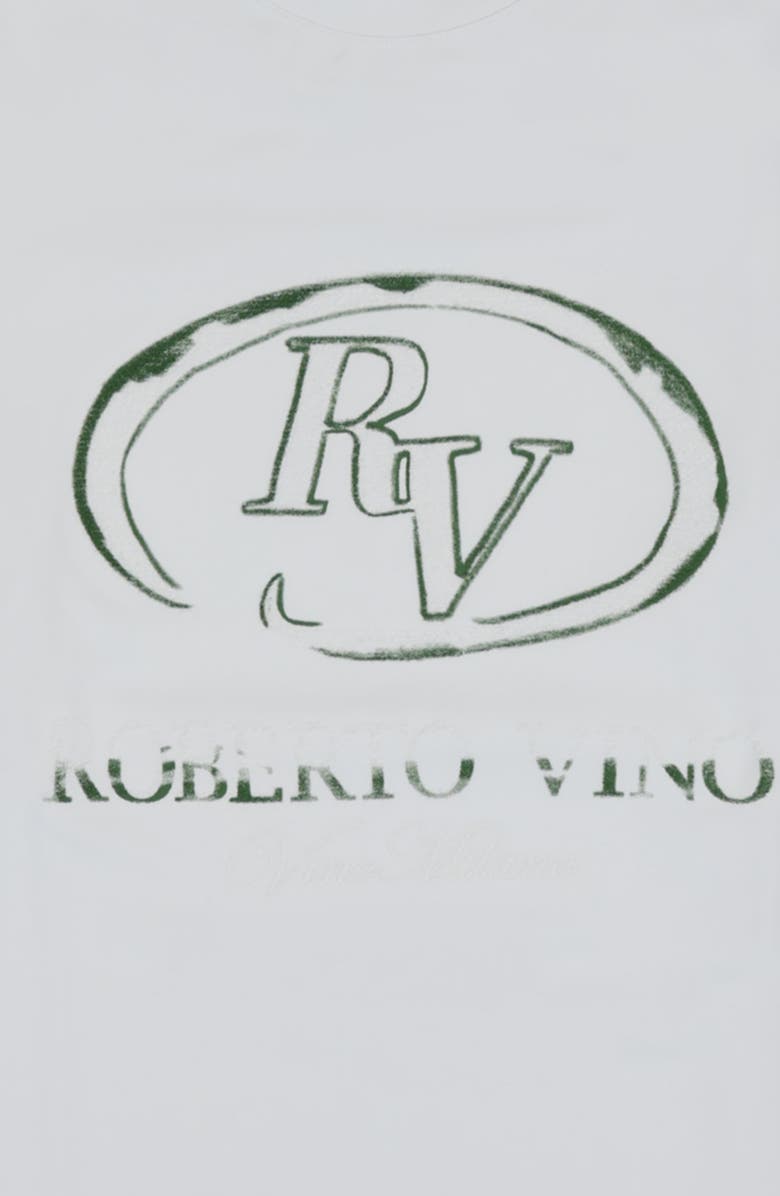 Roberto Vino RV Front Circle Slim fit Tee, Alternate, color, White