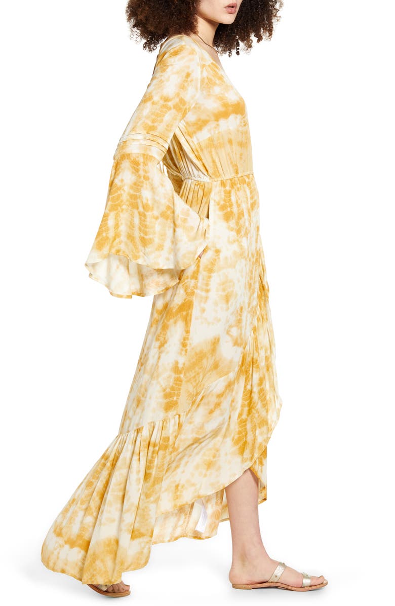 Band of Gypsies Zion Long Sleeve Maxi Dress, Alternate, color, 