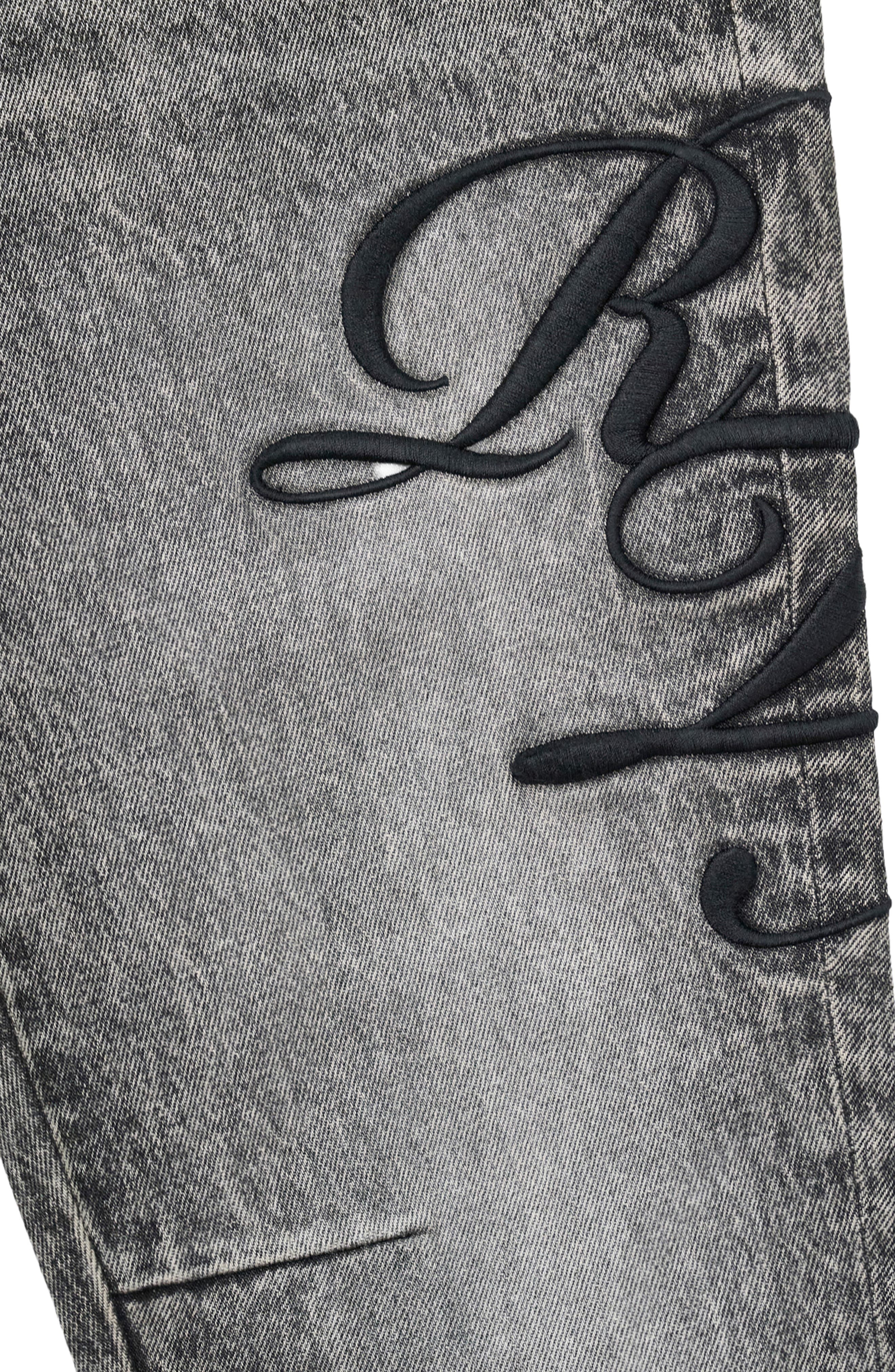 RtA Bryant Embroidered Skinny Jeans (Men) | Nordstrom