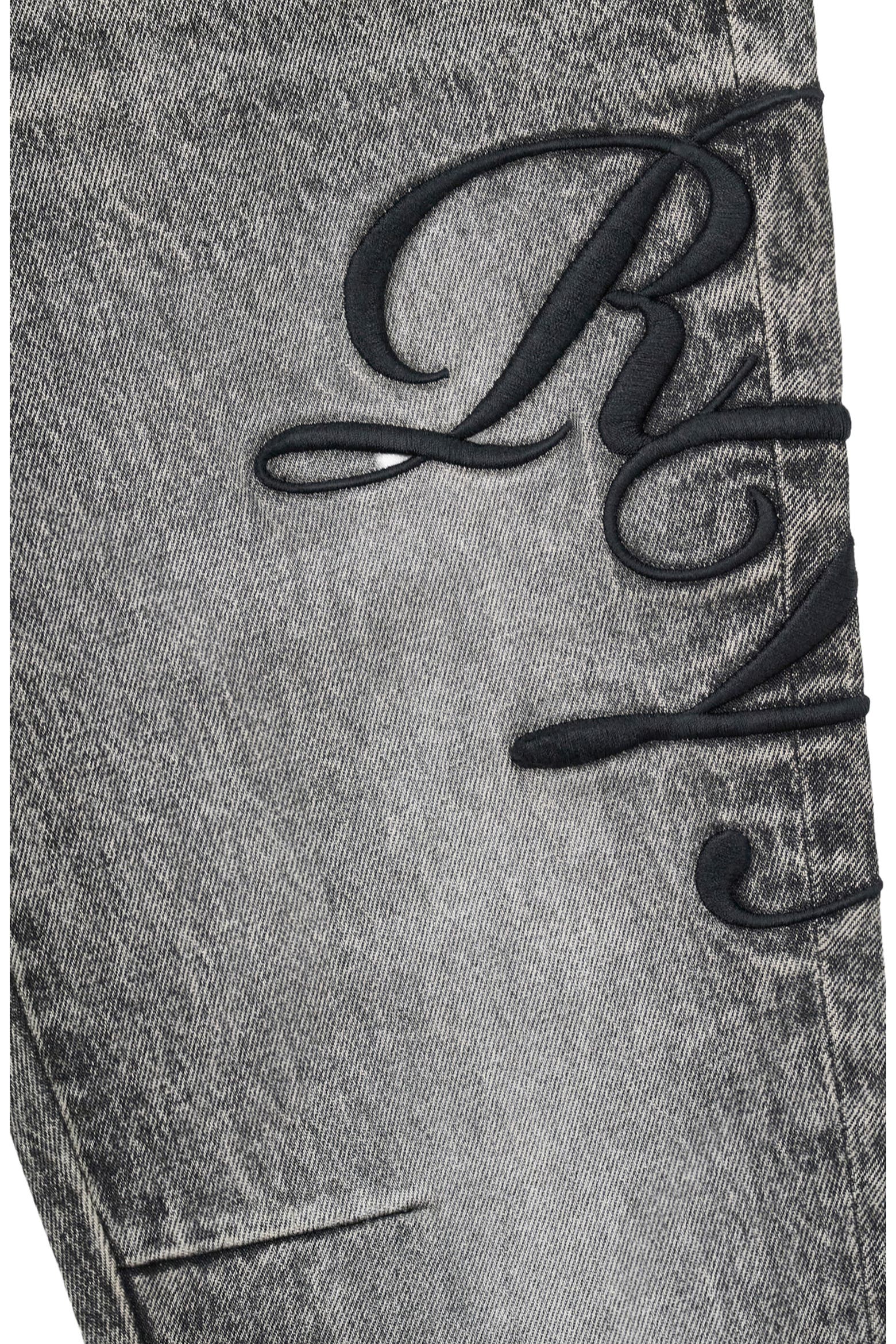 Cursive Study Notes RtA Bryant Embroidered Skinny Jeans (Men) | Nordstrom