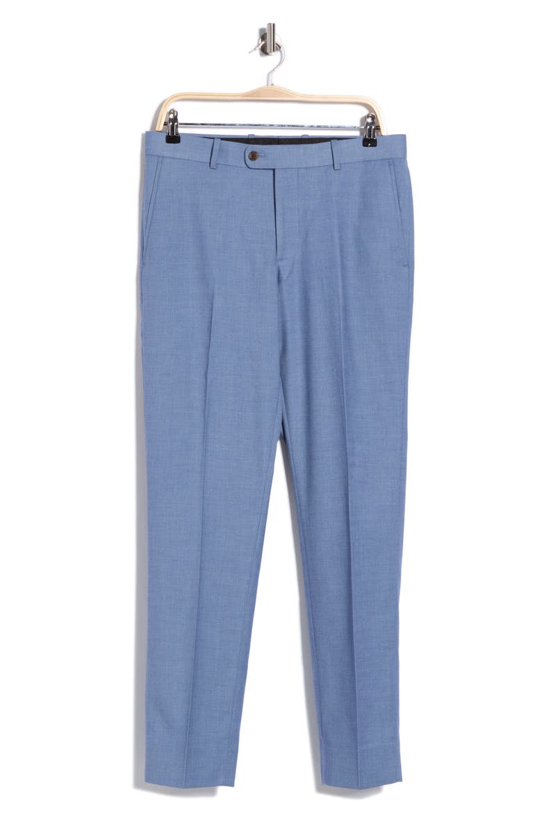 Trim Fit Trousers, Alternate, color, LIGHT BLUE TEXTURE