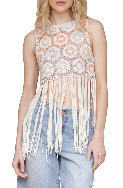 Avec Les Filles Fringe Crochet Tank