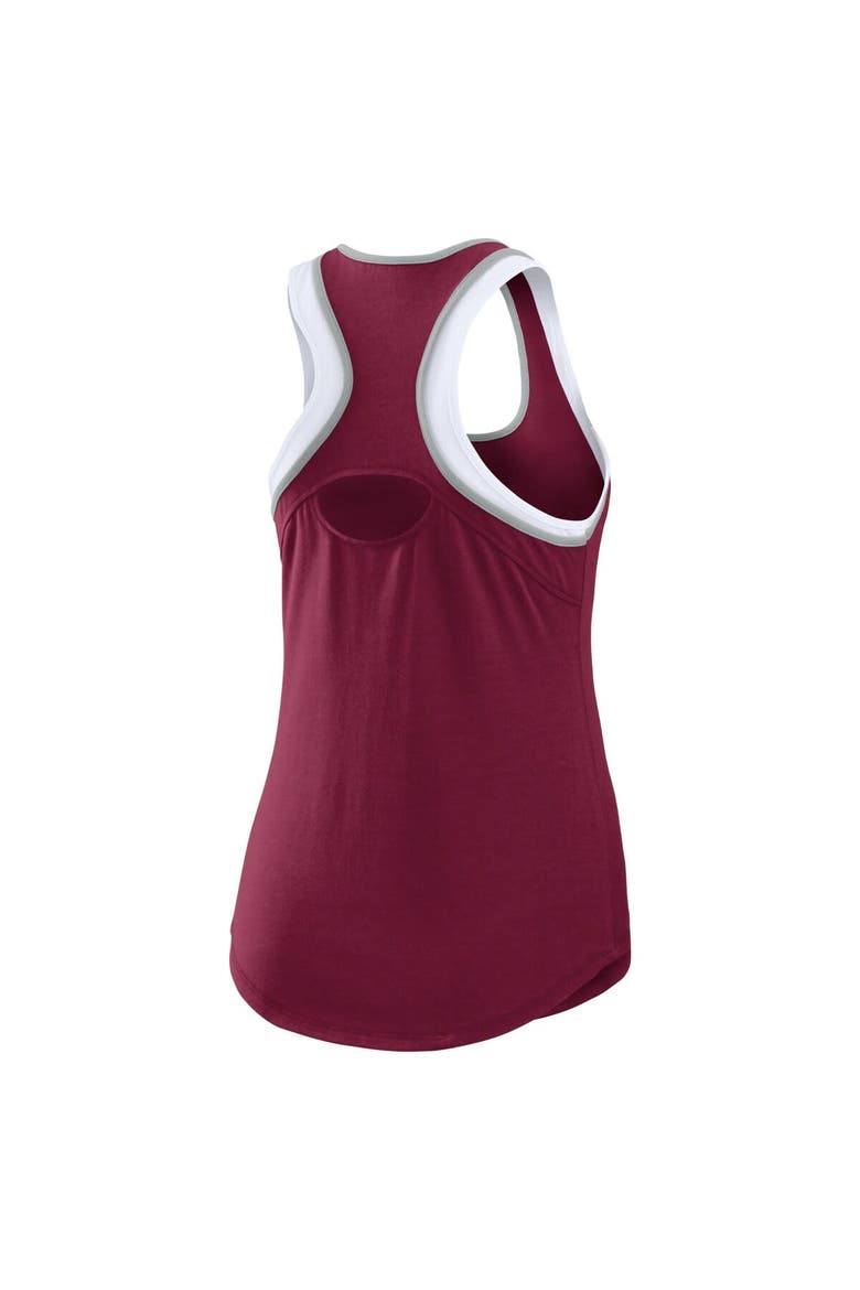 Women's WEAR by Erin Andrews Maroon Texas A&M Aggies Open Hole Razorback Tank Top, Alternate, color, Maroon