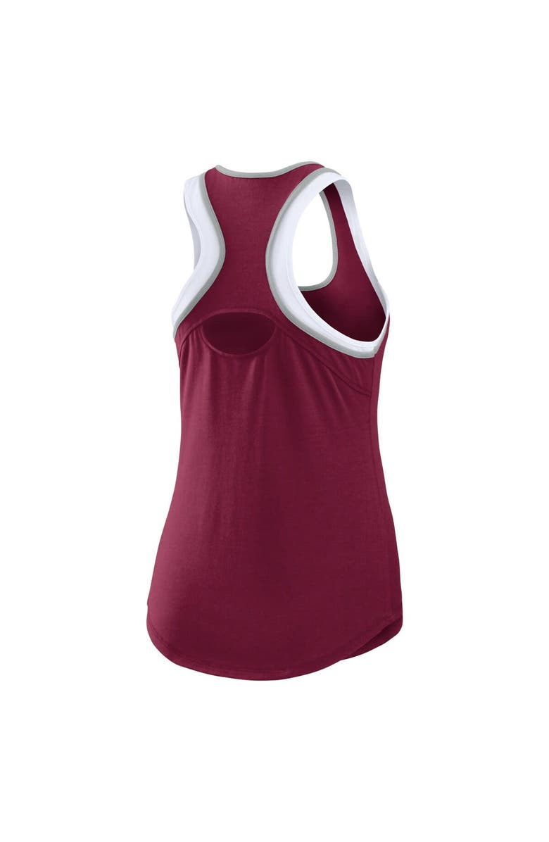 WEAR by Erin Andrews Women's WEAR by Erin Andrews Maroon Texas A&M Aggies Open Hole Razorback Tank Top, Alternate, color, Maroon