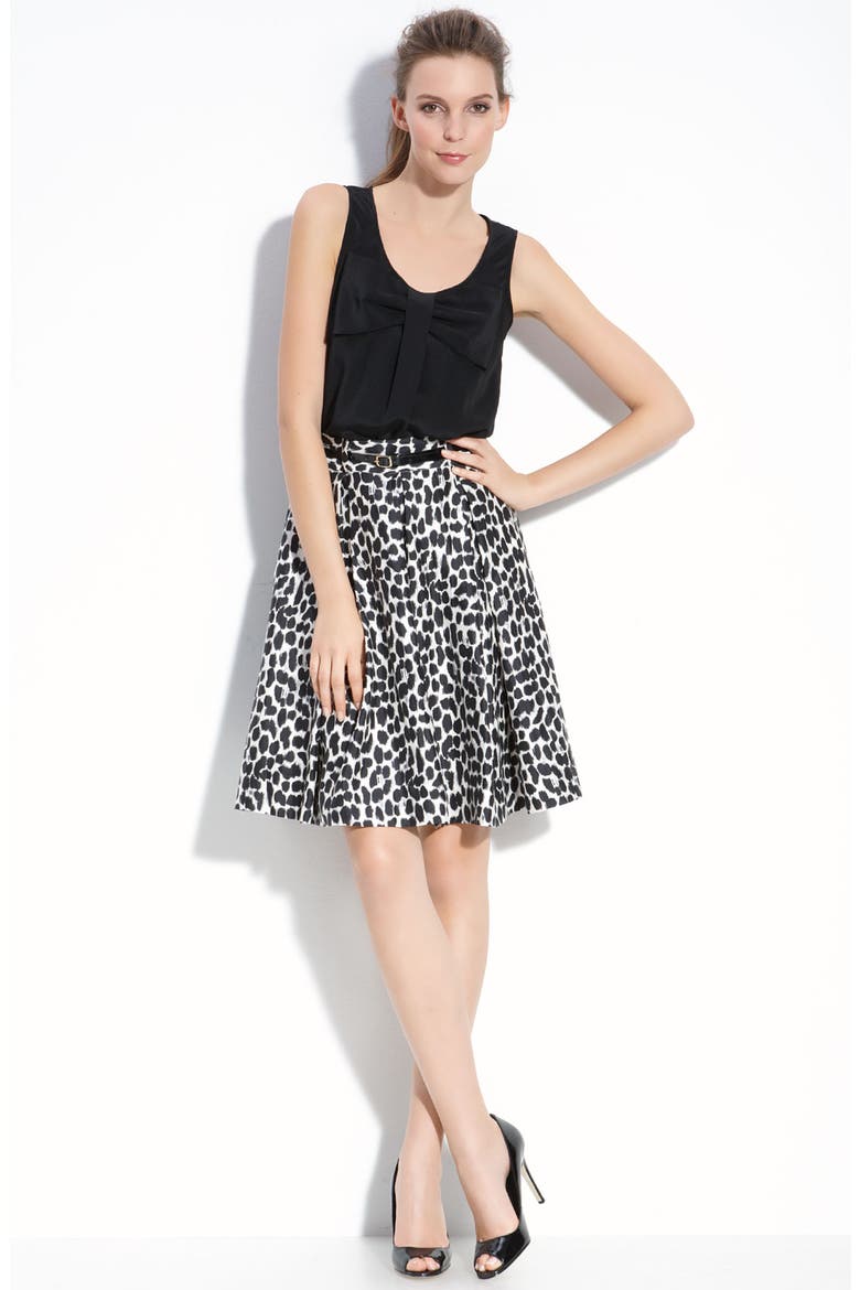 'lillith' leopard print skirt, Alternate, color, CREAM/ BLACK