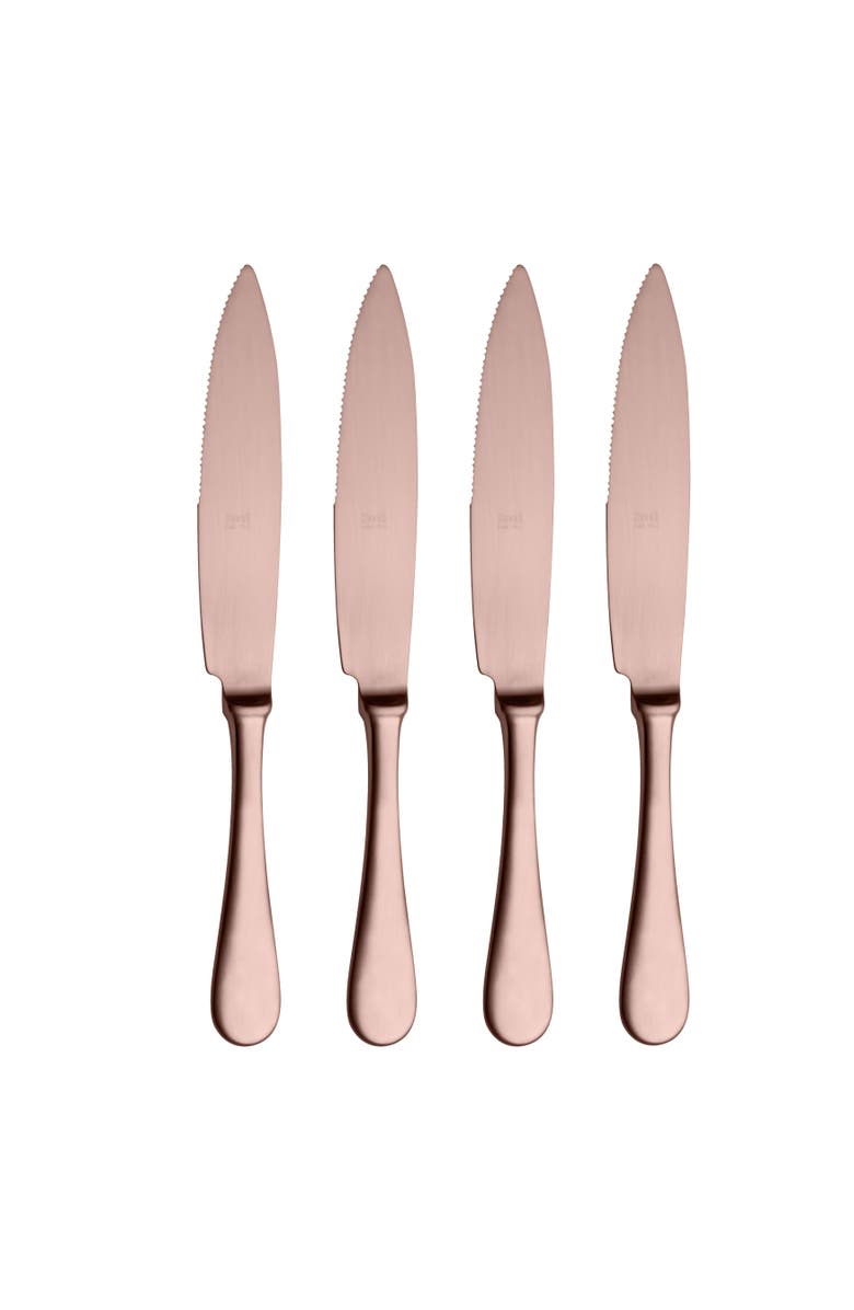 Mepra Steak Knife Set - 4 Pieces, Main, color, Ice Bronze
