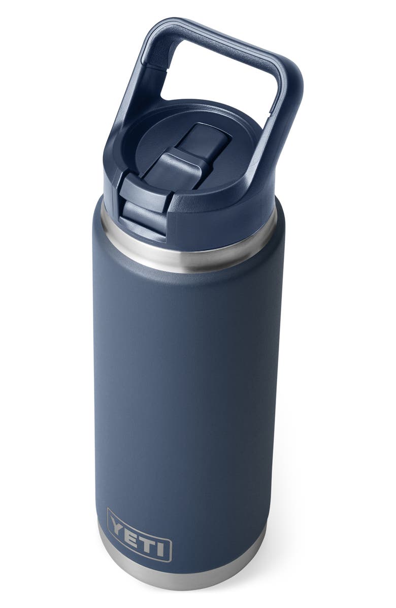 YETI Rambler 26-Ounce Straw Bottle, Alternate, color, Navy