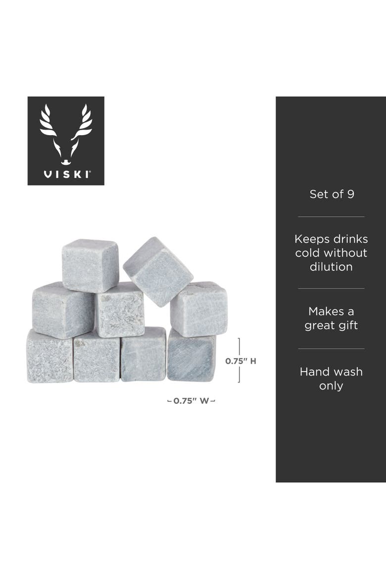 Glacier Rocks Soapstone Cubes Set of 9, Alternate, color, Grey
