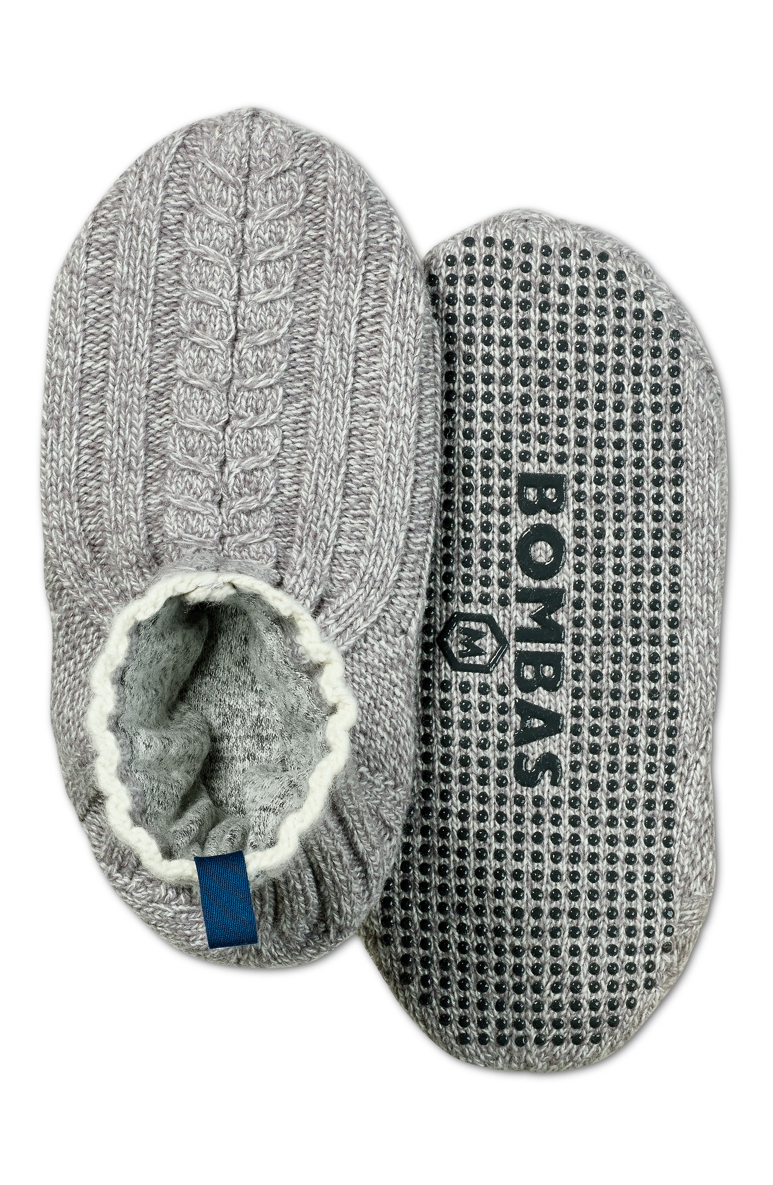 Bombas Cable Knit Gripper Slippers, Main, color, 