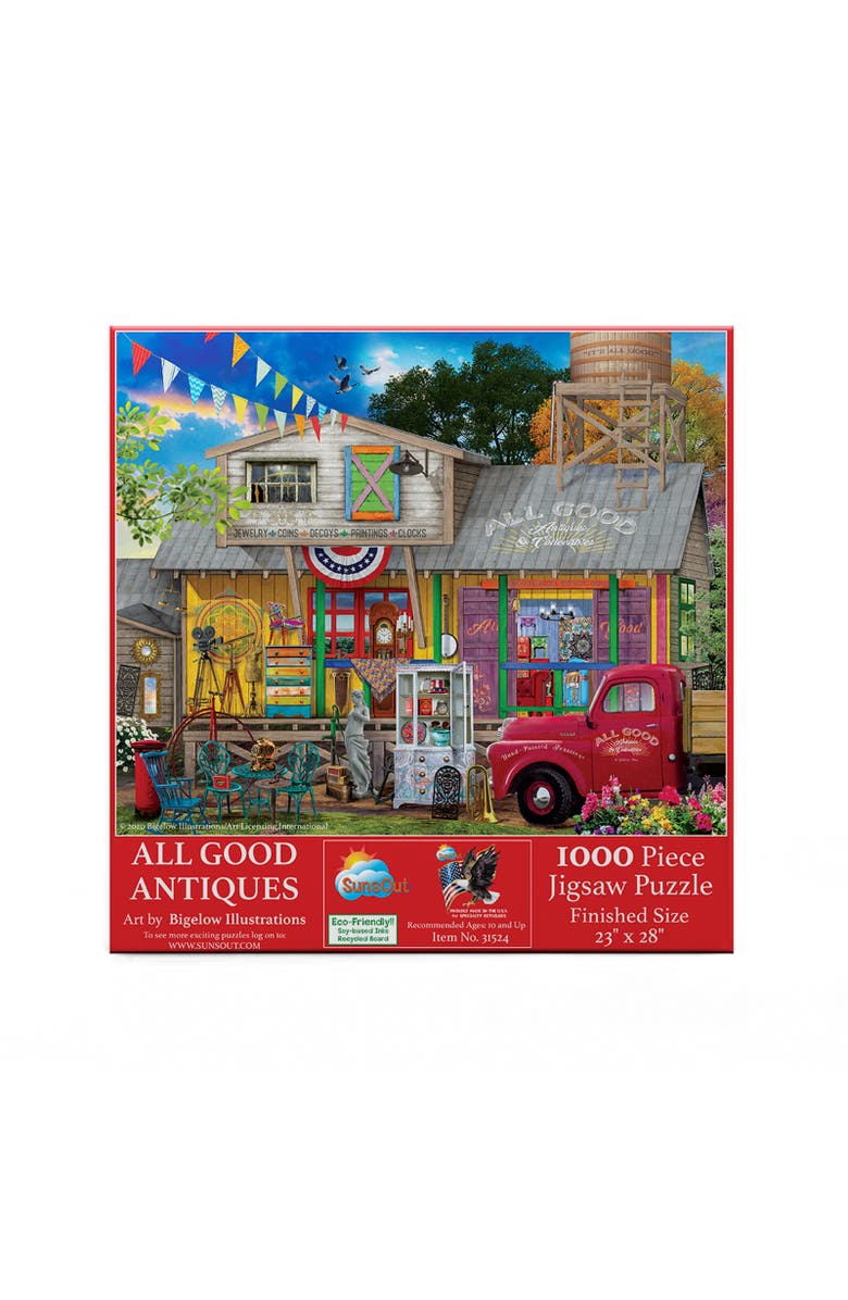 Sunsout All Good Antiques 1000 piece Jigsaw Puzzle for Adults, Alternate, color, Multicolor